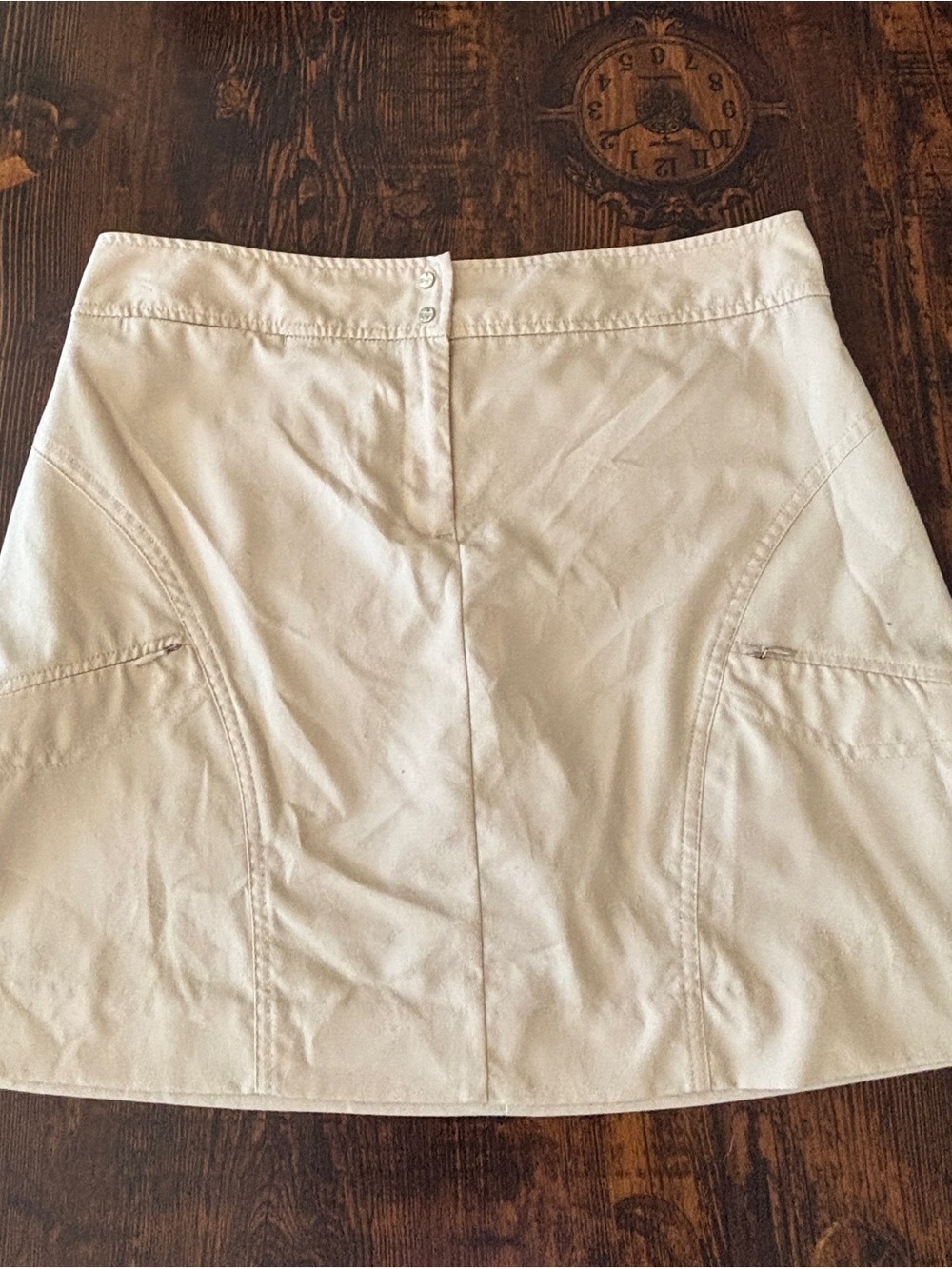 IZOD Golf Cream A-Line Skirt
